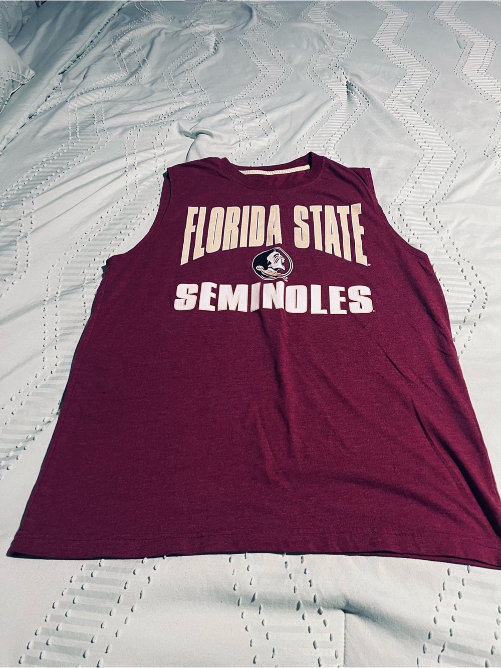 Colosseum Maroon Florida State Seminoles Sleeveless Crew